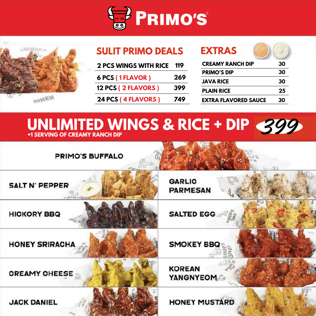 Primo's Unlimited Bucket Wings - Main Restaurant in Comembo - Photo 1